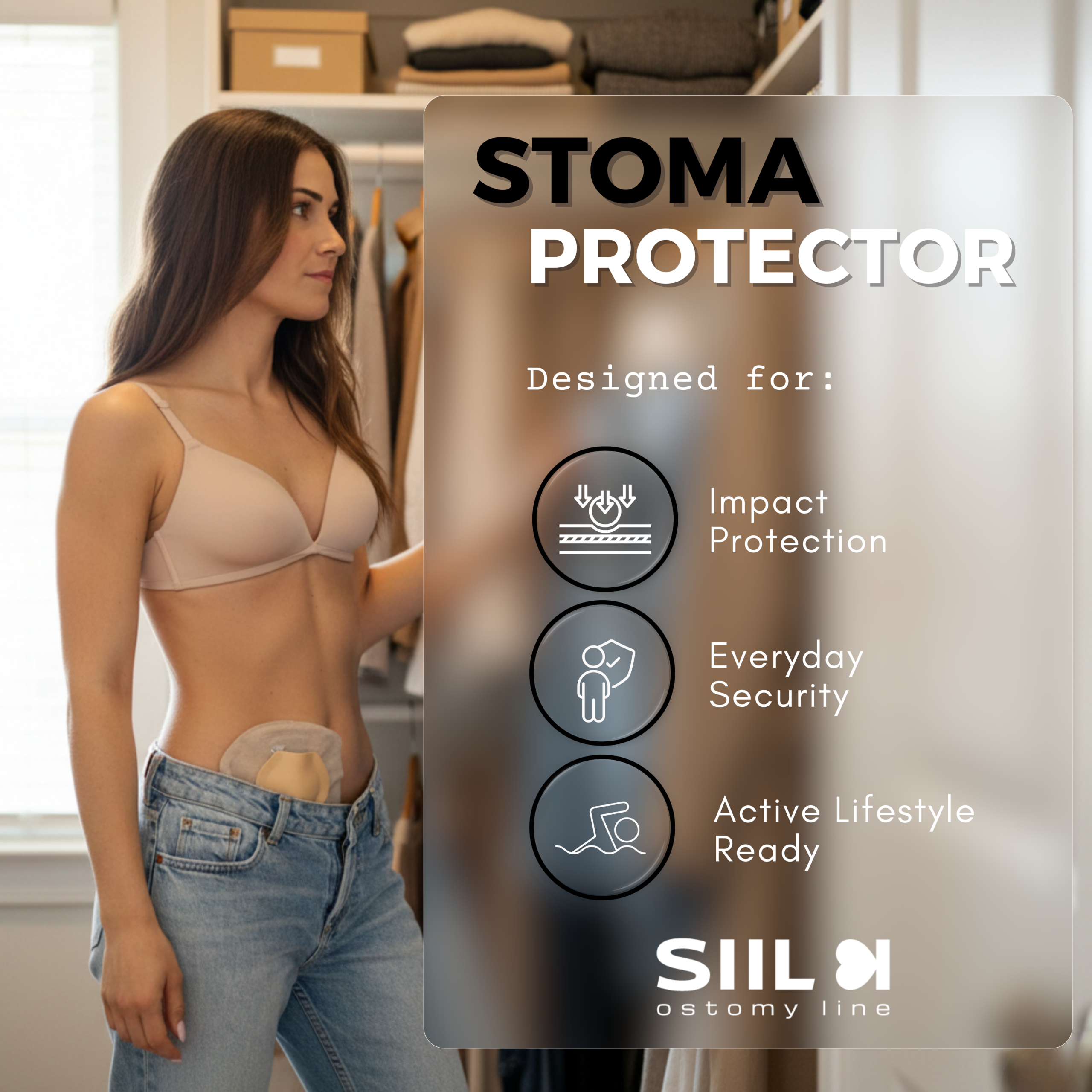Ostomy Support & Comfort Garments (Daily, Sports & Swimming)